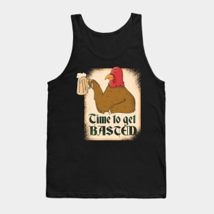 Time To Get Basted Turkey Thanksgiving Tank Top